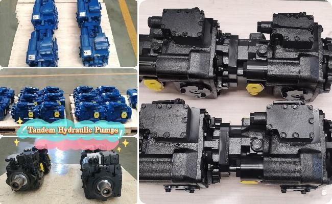 High pressure hydraulic tandem pump