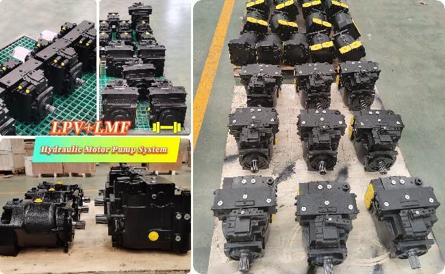 Hydraulic motor for harvester
