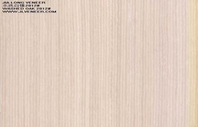 China Chapa de madera dirigida lavada del roble blanco, técnicas cortadas del corte en venta