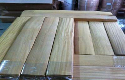 China Natural Wood Flooring Veneer Yellowish Brown , Engineered Wooden Flooring for sale