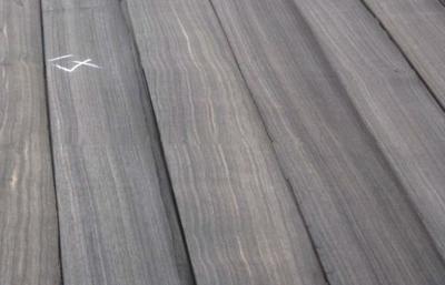 Chine Placage de coupe de quart de bois d'ébène de Macassar, noir avec les lignes blanches à vendre