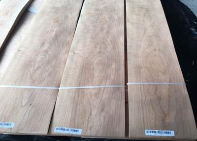 China Eco Friendly Durable Cherry Crwon Cut Veneer Sheet With 0.5mm Thickness for sale