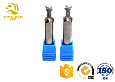 China Tapered Dovetail End Mill Cutter TiSiN Coated HRC55° R0.75 6mm Shank Hard Carbide for sale