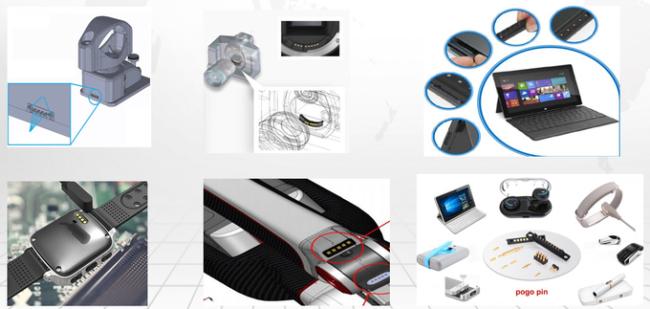TPE cable 4pin pogo pin magnetic USB cable connector for burglar alarm 2