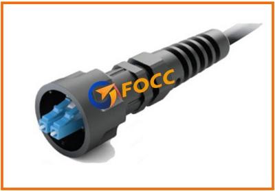 China Heavy Duty Strain Relief LC Fiber Optic Connector Of Industrial Plug Housing for sale