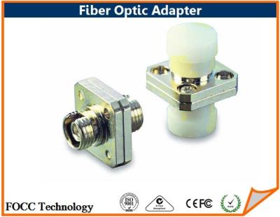China SC Duplex Square FC Fiber Optic Adapter Connector Flange Type For Multimode PC for sale