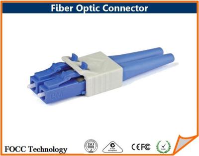 China Standard LC Duplex Fiber Push-Pull Singlemode Optical Optic Connector Compact Type for sale