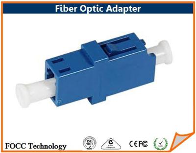 China LC Snap in Simplex Singlemode Fiber Optic Adapter With Phosphor Bronze Sleeve for sale