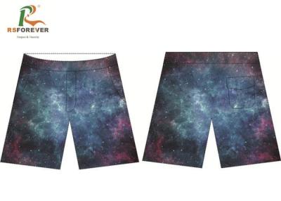 China Starry Sky Pattern Waterproof Board Shorts For Swimming Sublimation Printing for sale