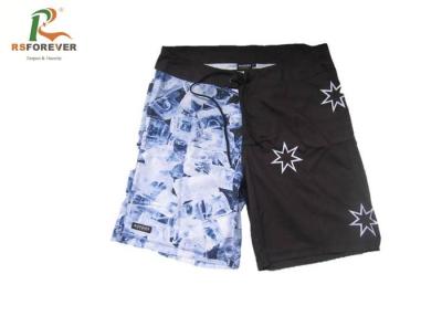 China Sublimation Recycled Printed Board Shorts With Elastic Waistband Custom Swim Trunks for sale