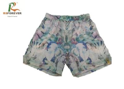 China Polyester Female Board Shorts With Elastic Waistband , Ladies Swim Shorts Handmade for sale