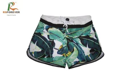 China Beachwear Plus Size Womens Board Shorts Short Length Microfiber Fabric for sale