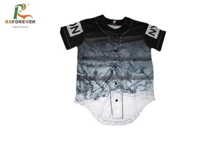 China Blank Custom Team Sportswear Gradient T Shirt Uniforms For Baseball Team for sale