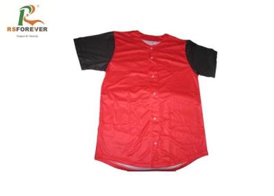 China Blank Custom Team Sportswear For Mens Button Down Baseball Jersey Uniform for sale