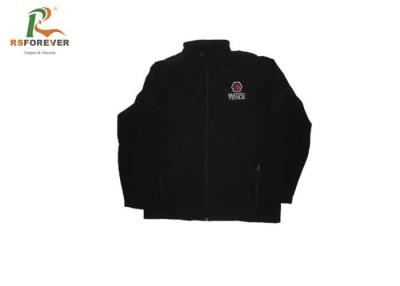 China Plain Black Hooded Sweatshirt Jacket Embroidered Outdoor Sports Windbreaker for sale