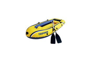 China Barco inflável do PVC do excursionista amarelo da praia, barcos infláveis do reforço para o esporte de água à venda