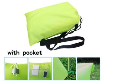 China Outdoor Mountain Sleeping Bags Beach Inflatable Chair Lounger Nylon Lazy Air Sofa for sale
