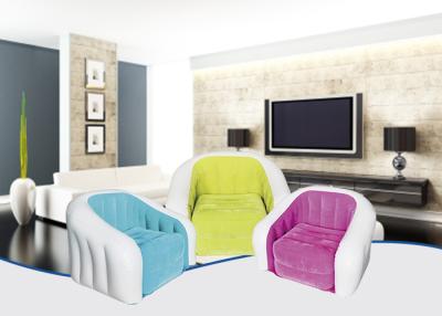 中国 膨脹可能な屋外の家具ポリ塩化ビニール74X74X64Cmを群がらせる驚かせる着色された膨脹可能なソファーの椅子 販売のため