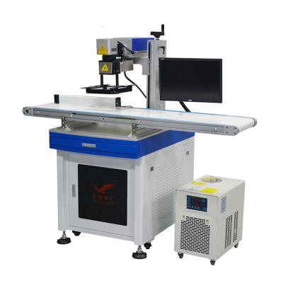 China White Plastic UV Laser Marking Machine With CCD Visual Positional System for sale