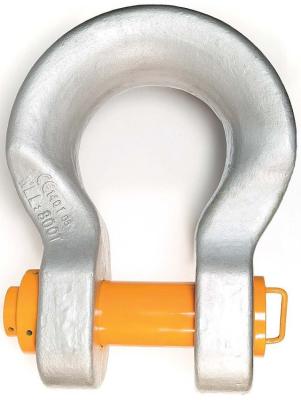 China 800 Tonne Wide Body Shackles , ASME B30.26 DNV Bow Type Shackle for sale