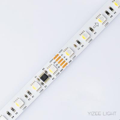 中国 デジタル RGB LED ストライプ DMX512 60LEDs/M 12mm 14.4W/M 5050 ドリームカラー LED ストライプ 販売のため