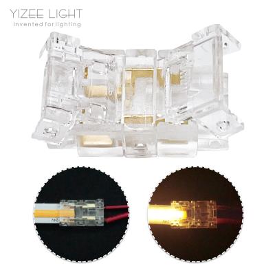 China Free Welding 2 Pin LED Strip Connector With Transparent Clear Housing Color for sale