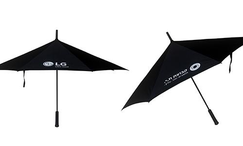 Triangle Reverse Umbrella showing unique triangular canopy design and compact folded size