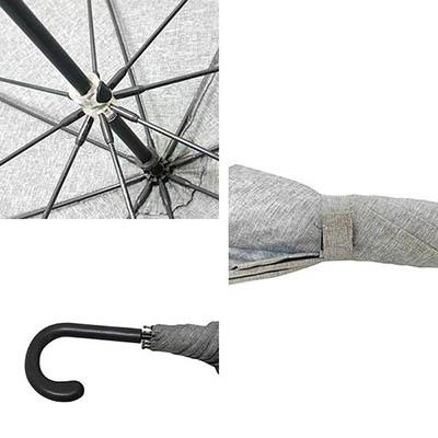 Lightweight professional umbrella showing detailed construction