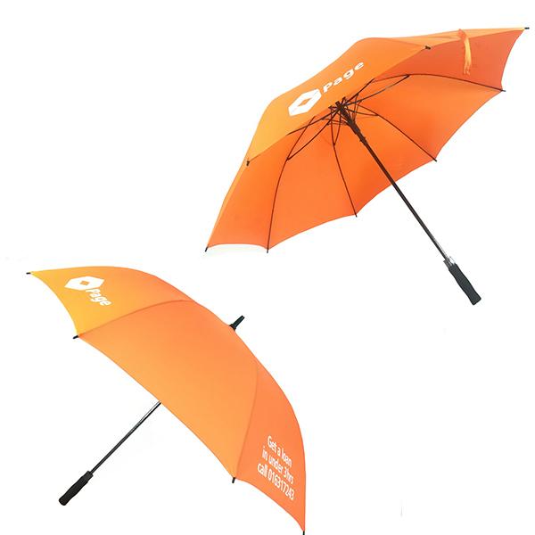 60 inch auto open fiberglass promotional golf umbrella custom logo corporate bulk gift