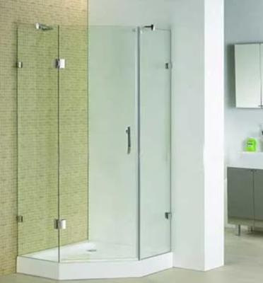China Nano Tempered Laminated Glass Door , Curved Shower Cubicle Door for sale