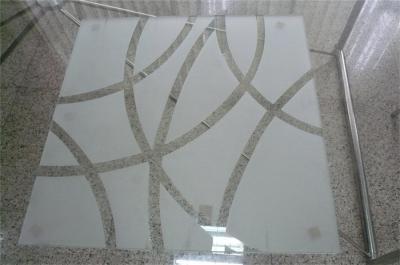 China Sandblasted Frosted Tempered Glass For Hall And Dining Room Partition for sale