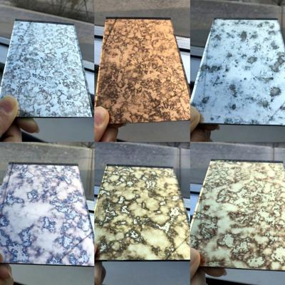 China Big Glass Panel Mirror 4mm Golden Antique Double Coated For Bathroom for sale