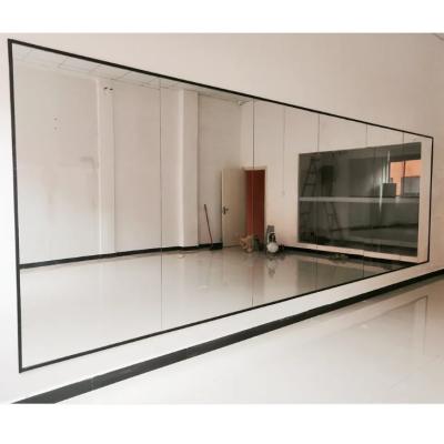 China Hoja de cristal del espejo claro de plata grande del flotador para el gimnasio y el sitio de la danza en venta
