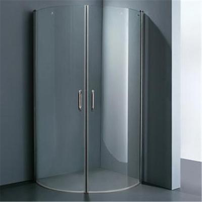 China Curved Shower Tempered Glass Door Frameless 12mm For Decoration for sale