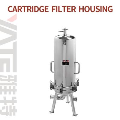 China 316 Ss Cartridge Filter Housing Stainless Steel 0.1 Micron Food Industry for sale