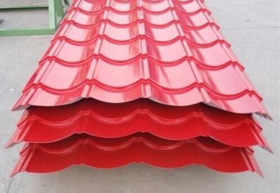 Chine Feuilles enduites de toiture de couleur imperméable, feuilles ondulées de toiture en métal à vendre