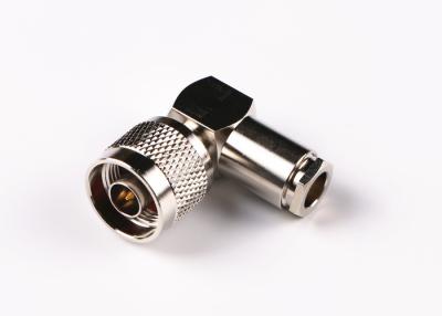 China Nickel Plated TNC Female Right Angle Connector TNC Coax Connector VSWR ≤1.3 for sale