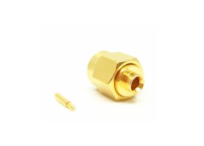 China Gold Plated Male Plug SMA RF Connector Durable For Antenna Microwave RG405 for sale