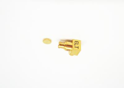 China conector coaxial plateado oro de ángulo recto femenino de SMP del conector de 50Ohm SMPM RF mini en venta