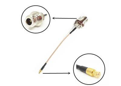 China RG316/U RF Cable Assemblies N Type Female to MCX Male RF Coaxial Connector for sale
