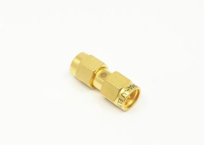 China SMA Male to Male Adapter Gold Plated Brass RF Adapter for Communication for sale