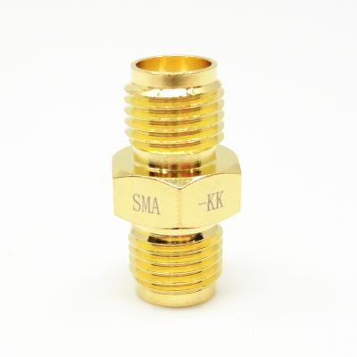 China 50Ohm Gold Plated SMA Straight Female to Female RF Coaxial Adapter for sale