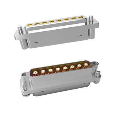 China Hi-Rel RF 8 Position High Frequency Integrated Connector For Cable for sale