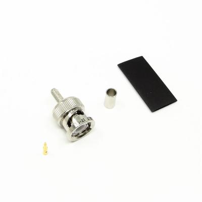 China Male RF Coax BNC Connectors CCTV For SFF-50-2-2 Cable Connector for sale