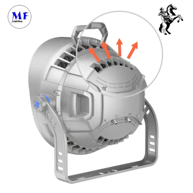 Factory Price 400W/500W IP66 150lm/W DC42V Sports Stadiums Football Basketball Sport Field Court Projector High Mast Light
