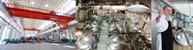 Factory Price NSF CE 100W Smooth Body -Anti-Dust Design Easy Cleaning Food & Beverage Industry Supermarket Cold Chain Warehouse LED High Bay Light