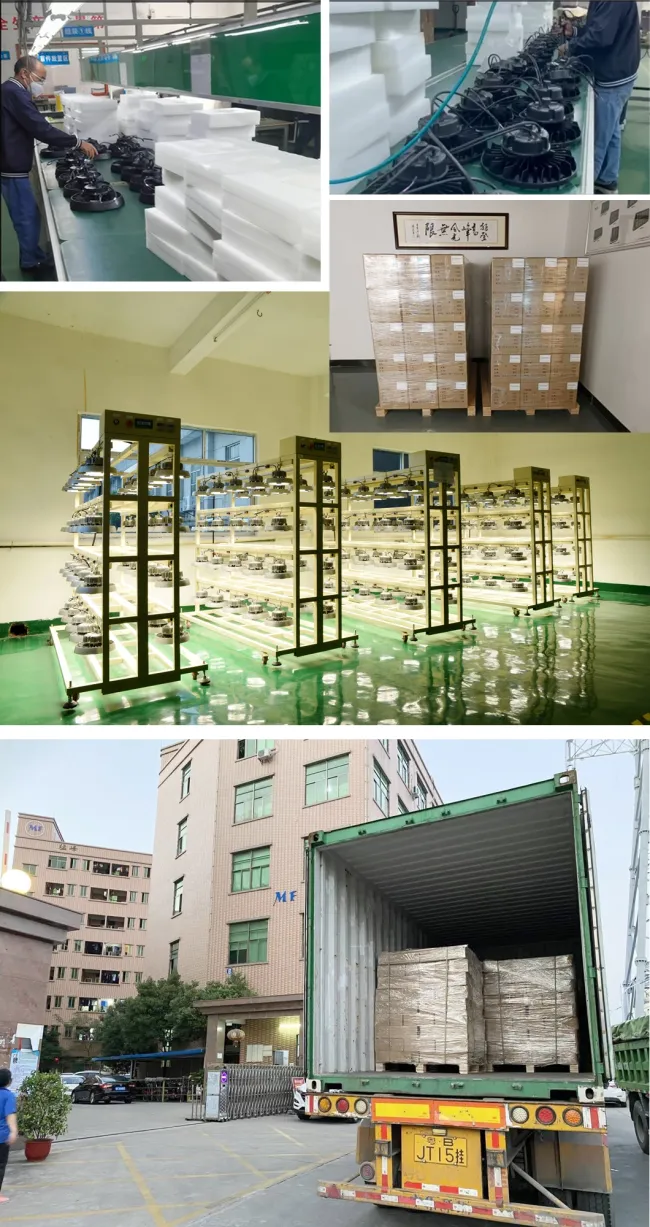 Factory Price NSF CE 100W Smooth Body -Anti-Dust Design Easy Cleaning Food & Beverage Industry Supermarket Cold Chain Warehouse LED High Bay Light