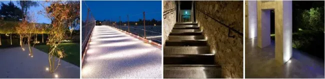 OEM ODM IP67 Outdoor Garden Landscape Buried Underground 6063 Aluminum Deck in Ground Light LED Whirlwind Buried Lights for Outdoor Floor Lamp