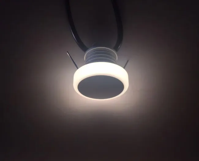 Low Voltage DC12V Input, Soft Lighting, 180° Wide Beam Angle Anti-Glare LED Deck Light Dimmable IP67 12V 24V Recessed Spotlight Wall Floor Deck Corner Light