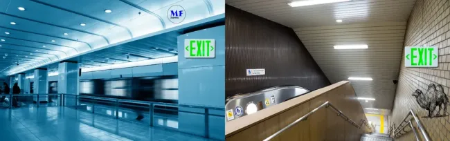 Factory Price IP43 AC85-265V 3W LED Emergency Light for School Hospital Subway Train Stations Shopping Center Supermarket Airport Office Factories Hotels Baseme